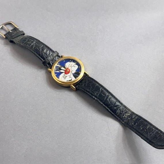 Vintage Looney Tunes Disney Watch Wristwatch Sylvester Cat  display picture 2