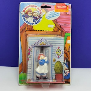 RAGGEDY ANN ANDY vintage action figure toy doll playhouse moc factory sealed tara macmillan inc collectible toys r us tag front porch ALC1