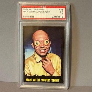 Carta Daystar d'epoca di Outer Limits 1964 Monster Horror Sci Fi Super Sight PSA 5