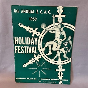 Vintage Basketball Program Print Bracket 1959 Holiday Festival Oscar Robertson