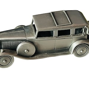 Danbury Mint Pewter Car Greatest Motorcar model vtg 1929 Hispano Suiza H6B tires