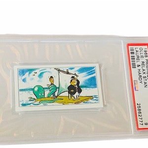 Laurel and Hardy Trading Card 1968 Primrose #10 Oh Ollie Stan Graded PSA 10 GEM menta solo 3 nel mondo pop 3 popolazione commedia Relax Stan