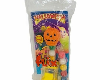 Flix Halloween gumball machine Pez SEALED vtg pumpkin Jack O Lantern Imaginings collectible toy figure scary horror creepy