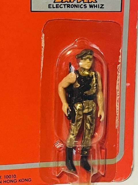 Eagle Force Mego Diecast Figure Toy UNPUNCHED Vtg MOC Zapper