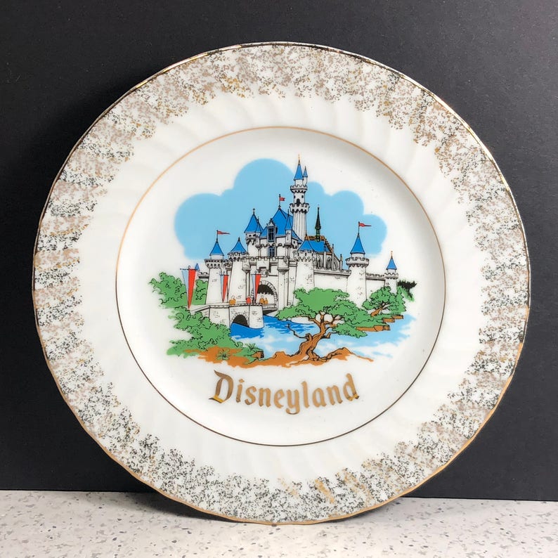 DISNEYLAND COLLECTORS PLATE Walt Disney World Theme Park Etsy