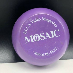 Yoyo Tournament toy yo-yo Mosaic ELCA video magazine purple advertising vtg usa