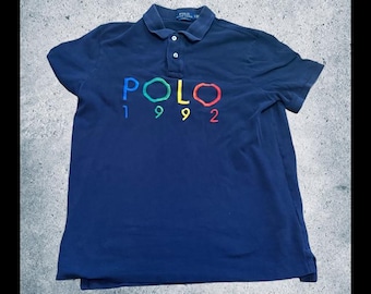 Vintage 90's Polo Sport Spell Out Shirt Large Polo Sport #22 Ralph