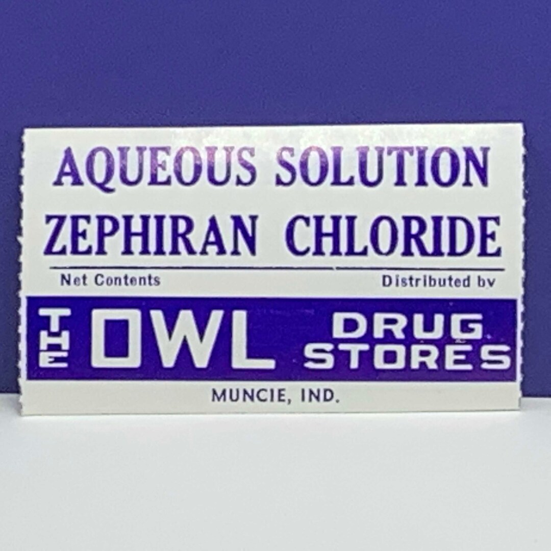 VINTAGE DRUG STORE Label Vintage 1930s Ephemera Paper Pharmacy