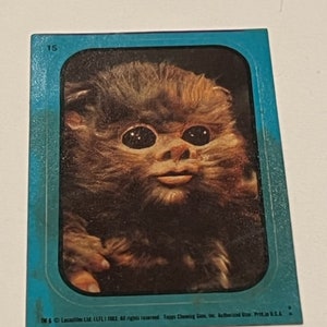 Star Wars Trading Card 1983 Topps Sticker Droopy Mccool Max Rebo Band #3 gelb