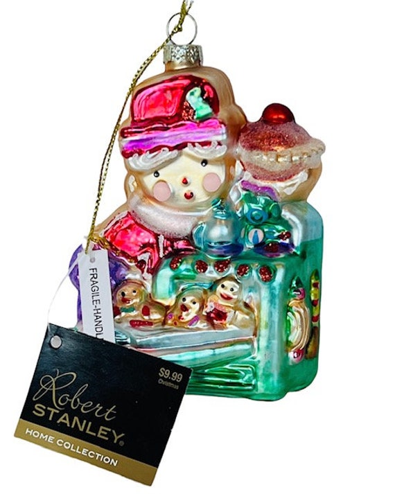 Robert Stanley Christmas Ornament Glass Gingerbread Man Figurine Ginger  Bread -  Sweden