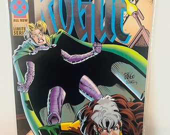 Rogue X-Men #3 Comic Book Marvel Super Heroes Vtg 1995 Deluxe Ringo March BC5
