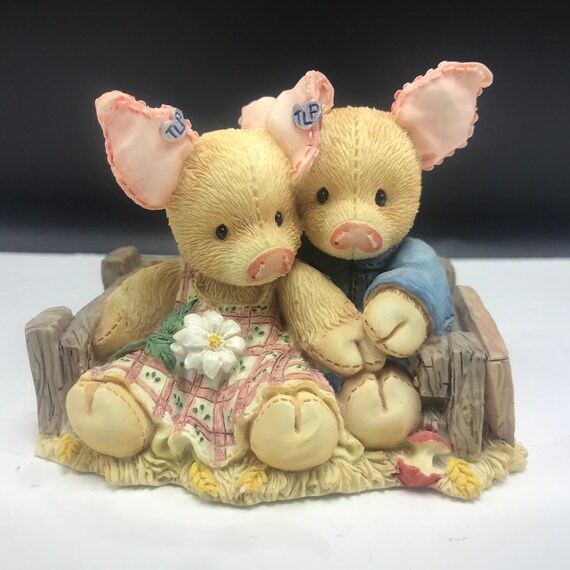 VINTAGE PIG FIGURINE collectible miniature statue sculpture Etsy