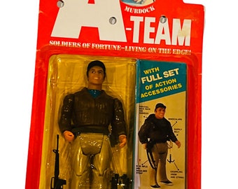 A-Team action figure vtg Galoob toy 1983 MOC sealed Captain Mad Howling Murdock Dwight Schultz ALC1