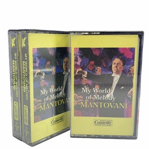 Fitas cassete lote misto 3 conjunto vtg leitores digerir música melodia mundial Orquestra Mantovani