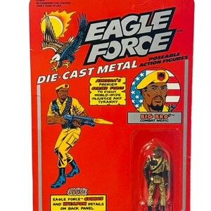 Eagle Force Mego Diecast Action Figure MOC Big Bro Combat Medic UNPUNCHED BMC4