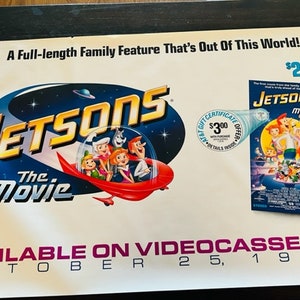 Movie Theater Cinema Poster Lobby Card vtg 1990 The Jetsons Universal George