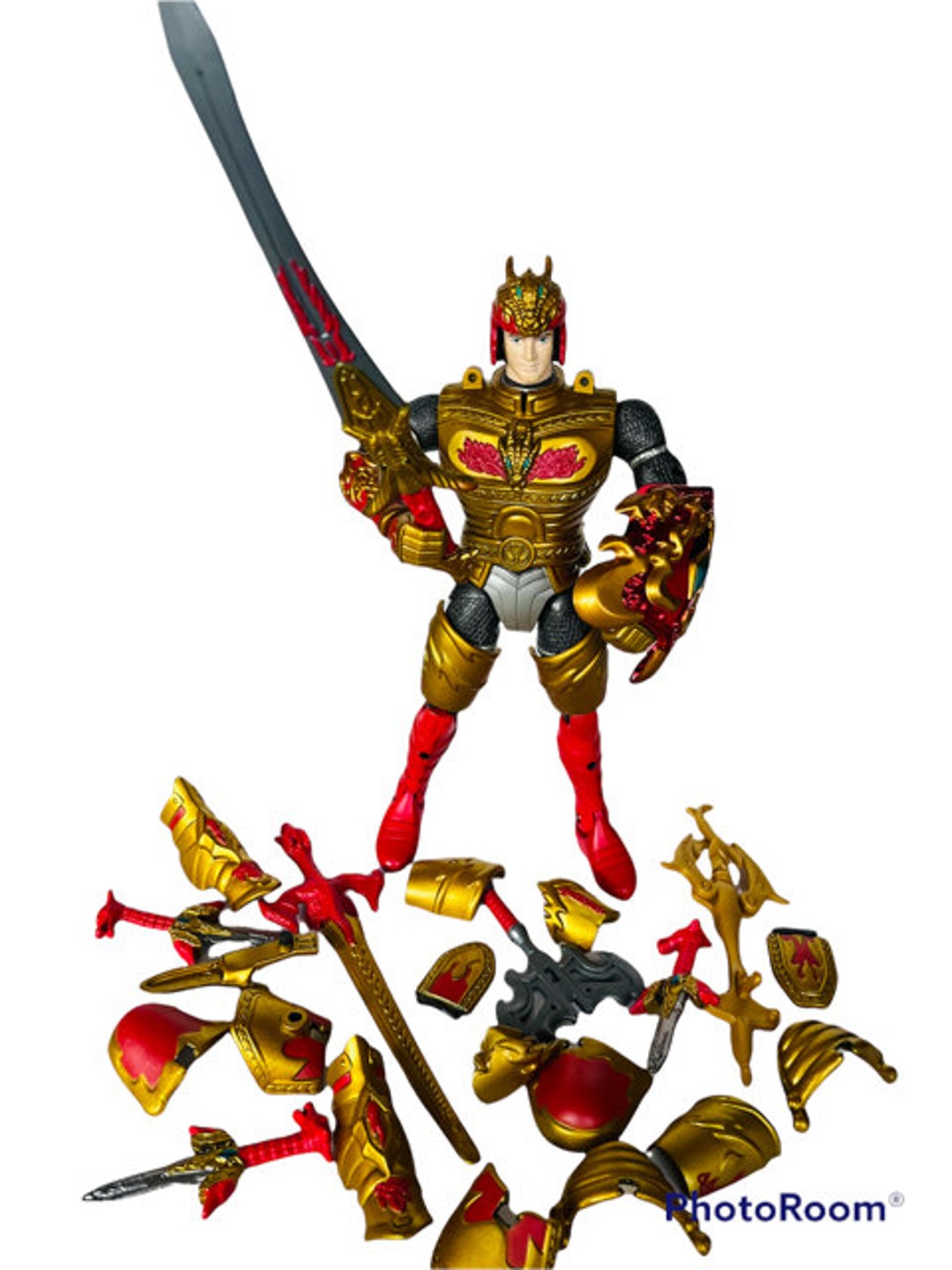 Mystic Knights Tir Na Nog Fire Rohan Weapons LOT Vtg Action Figure