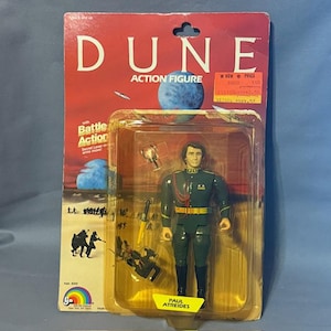 Paul Atreides Dune Vtg Action Figure Toy 1984 LJN Toys R Us Tag Card Worm Battle