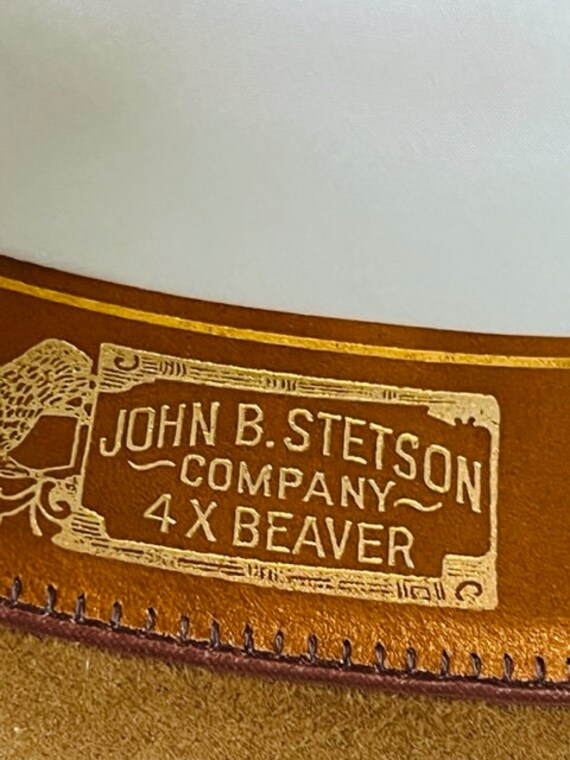 Stetson Cowboy Hat XXXX vtg 6 and 7/8 USA Western… - image 7