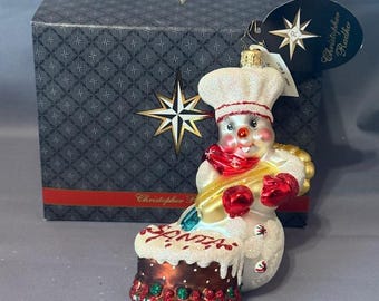 クリストファー ラドコ クリスマス オーナメント ガラス タグ