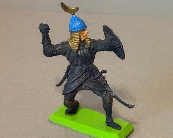 Figurine Soldat Vintage W. Britain – 1988 – Cavalier Monté Avec épée – Métal – Grande-Bretagne