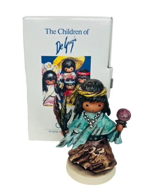 Degrazia Goebel Hummel Figurine Vtg Box Signed Native 8818