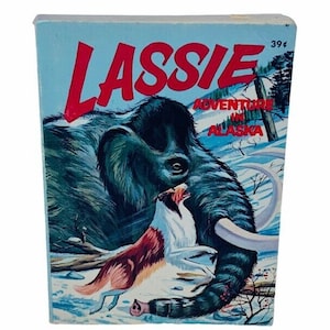 Big Little Book Lassie Adventure in Alaska Whitman 1967 vtg antique ephemera dog BC5