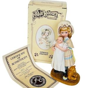 Estatueta de Jan Hagara vtg edição limitada 1982 Royal Orleans caixa Boneca Jenny Bye-Lo