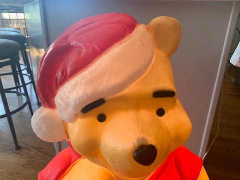 Winnie The Pooh Blow Mold Christmas Yard Decor Light Up Etsy