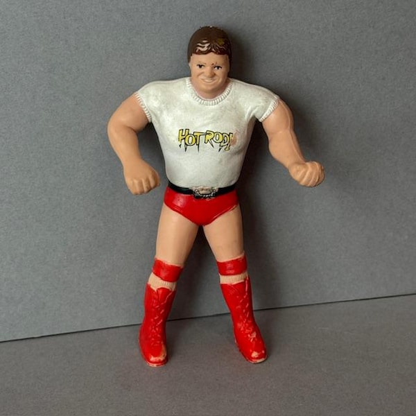 Vintage LJN Rowdy Roddy Piper WWF Wrestling WWE Toy 1985 Bendies zeldzame hot rod
