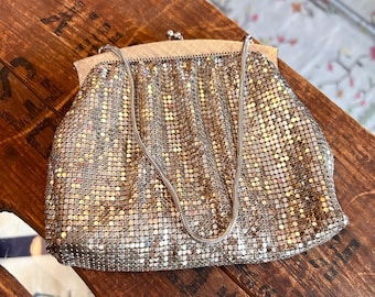 1930s Whiting & Davis Silver Mesh Purse, Metal Chain Handle - Etsy