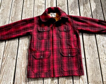 Vintage Woolrich Hunting Coat, Red Plaid, Wool, Size 42, 1930s - Etsy