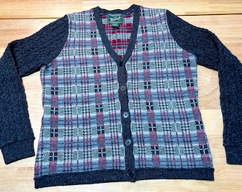 Vintage Woolrich Wool Blend Knit Cardigan Sweater