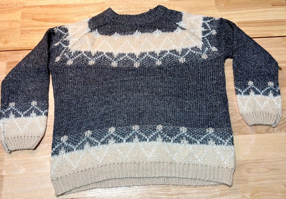 100% Mohair Women’s Neutral Colors Sweater