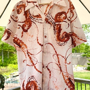 1970’s Polyester  Hawaiian Shirt by Liberty House, Tropicana - FLAWLESS - made in Hawaii