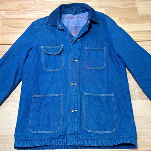 Vintage Blue Bell Denim Chore Jacket 1960’s Blanket Lined