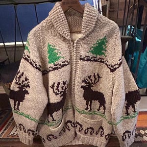 50s Cowichan Sweater - Etsy