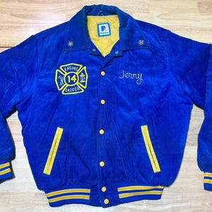 Vintage Chainstitch Corduroy Fire Department Jacket by Rennoc