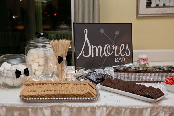 Wedding Sign Age Smores Bar Sign Etsy