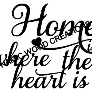 Home is where the Heart is SVG with hearts beautiful