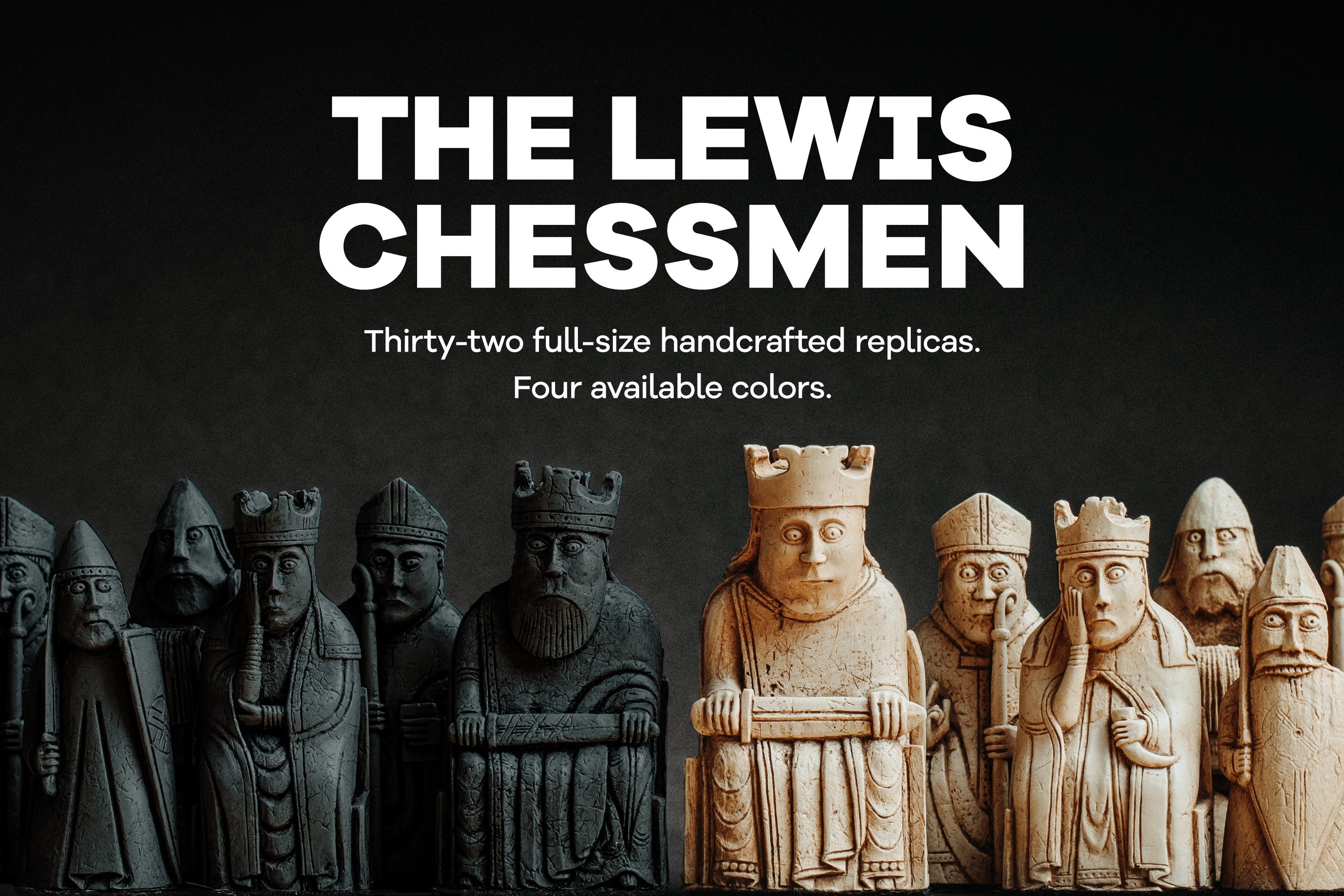 Isle of Lewis Chess Set (full Size Hand Made Replicas - 4