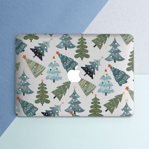 Macbook case pine tree Macbook clear case New Year art Xmas decor Macbook case floral Winter art case Christmas art case Simple Elegant case