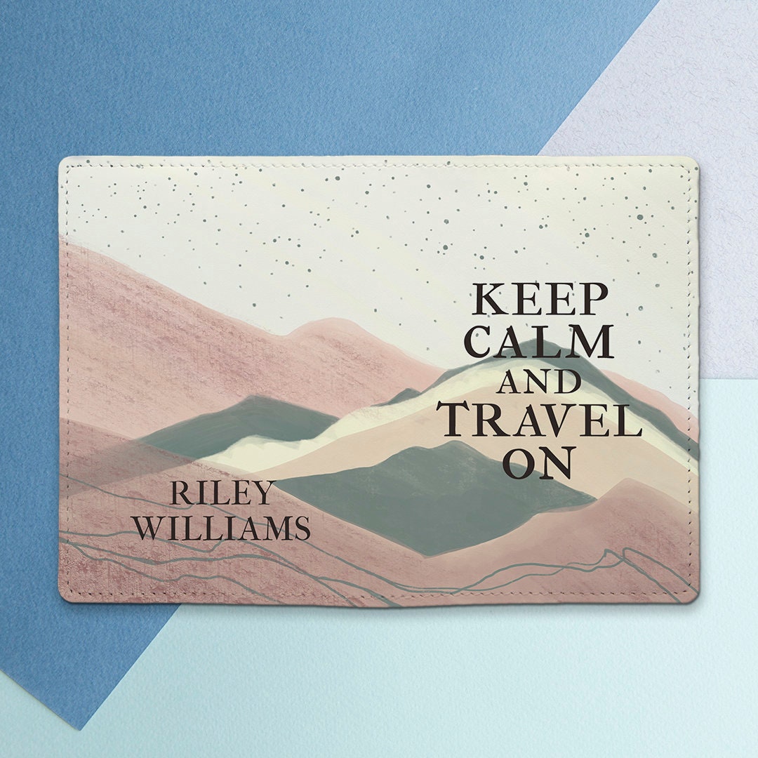 Passport Case Name Inspirational Quote Personalized Case Etsy