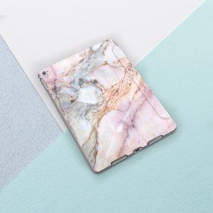 Rose Gold Marble iPad case 6th 5th gen Pink Marble iPad Pro 10.5 Pro 12.9 Cute Girl Marble iPad 9.7 2018 2017 iPad Mini 4 Air 2 Smart Cover image 3
