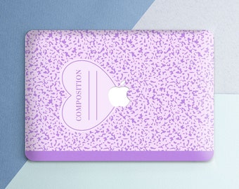 Composition book print Vintage notebook Macbook case cute Macbook pink case Macbook case girly Purple Violet Pro 16 Pro 14 Air 15 Air 13 Neo