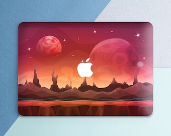 Macbook case space Red planet art Nature landscape print Macbook case stars Macboo hard case Macbook Air 15 Air 13 2024 case Macbook Pro 14