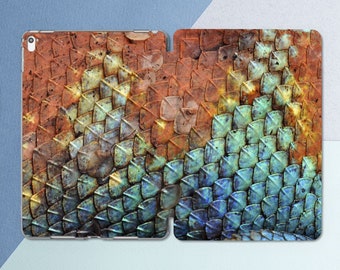 Dragon scale art iPad case brown green Magic animal print For him iPad mini 7 A17 Pro 13 Air 13 2026 10 2 10 9 11th gen 12 9 2022 4th gen