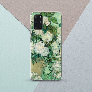 Phone case Van Gogh Fits Samsung Oil paints print White flowers case Case for Samsung galaxy s23 case Summer Spring bloom s21 ultra note 20
