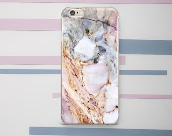iPhone case Rose Gold Marble print iPhone case Girly Pink Cute Marble Stone iPhone 17 Air 17 Pro Max 16 15 14 13 12 XR Google Pixel 9XL 8a 7