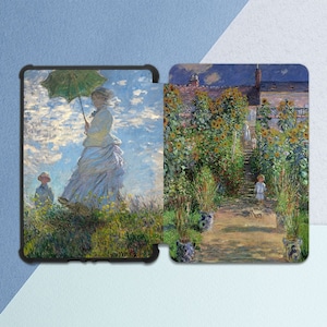 Kindle case Monet Oil paint print Books lover Summer nature print Kindle Paperwhite 4 All-new Kindle case Kindle paperwhite 2021 Woman art